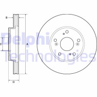 BG4741C DELPHI Гальмівний диск