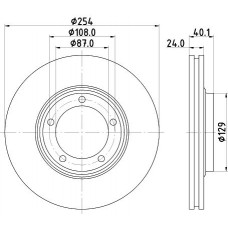8DD 355 117-381 HELLA Гальмівний диск