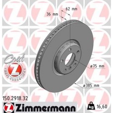 150.2918.32 ZIMMERMANN Гальмівний диск