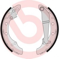 S 85 508 BREMBO Комплект гальмівних колодок