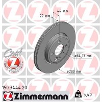 150.3444.20 ZIMMERMANN Гальмівний диск