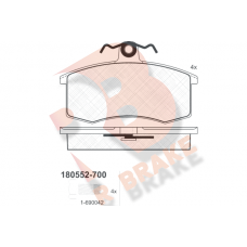 RB0552-700 R BRAKE Комплект гальмівних колодок дисковий гальм