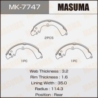MK-7747 MASUMA Комплект гальмівних колодок