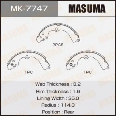 MK-7747 MASUMA Комплект гальмівних колодок