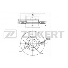 BS-6348 ZEKKERT Гальмівний диск