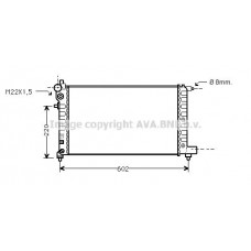 PE2004 AVA QUALITY COOLING Радіатор охолодження двигуна