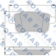 FO 935681 FOMAR Friction Комплект гальмівних колодок дисковий гальм