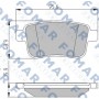 FO 935681 FOMAR Friction Комплект гальмівних колодок дисковий гальм