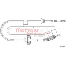 10.8187 METZGER Тросик, cтояночный тормоз