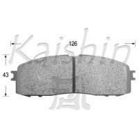 FK2062 KAISHIN Комплект гальмівних колодок дисковий гальм