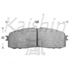FK2062 KAISHIN Комплект гальмівних колодок дисковий гальм