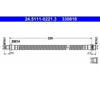 24.5111-0221.3 ATE Гальмівний шланг