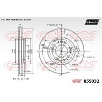 855032 MAXTECH Гальмівний диск