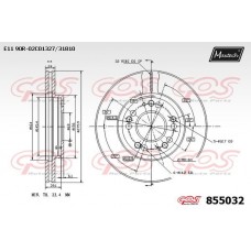 855032 MAXTECH Гальмівний диск