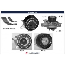 KH 261WP148 HUTCHINSON Водяний насос комплект зубчастого ременя