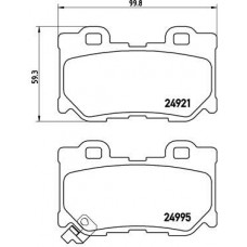 P 56 095 BREMBO Комплект гальмівних колодок дисковий гальм