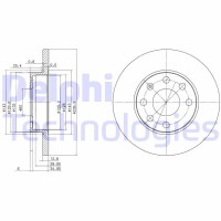 BG2148 DELPHI Гальмівний диск