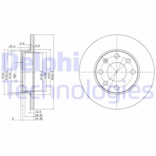 BG2148 DELPHI Гальмівний диск