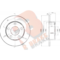 78RBD22800 R BRAKE Гальмівний диск