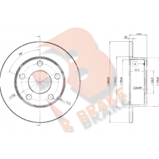 78RBD22800 R BRAKE Гальмівний диск