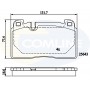 CBP02302 COMLINE Комплект гальмівних колодок дисковий гальм