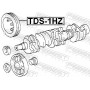 TDS-1HZ FEBEST Ремінний шків колінчастий вал