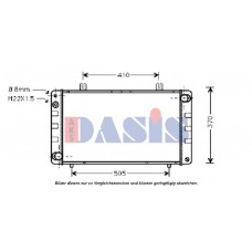 190001N AKS DASIS Радіатор охолодження двигуна