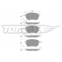 TX 19-39 TOMEX Brakes Комплект гальмівних колодок дисковий гальм