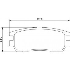 363710203019 MAGNETI MARELLI Комплект гальмівних колодок дисковий гальм