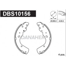 DBS10156 DANAHER Комплект гальмівних колодок