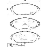 P 85 144X BREMBO Комплект гальмівних колодок дисковий гальм