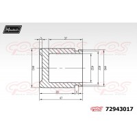 72943017 MAXTECH Поршень корпус скоби гальма
