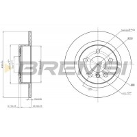 CD8612S BREMSI Гальмівний диск