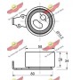03.80168 AUTOKIT Натяжний ролик ремінь ГРМ