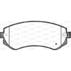BPA0317.12 OPEN PARTS Комплект гальмівних колодок дисковий гальм