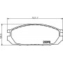 8DB 355 026-751 HELLA PAGID Комплект гальмівних колодок дисковий гальм