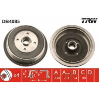 DB4085 TRW Гальмівний барабан