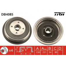 DB4085 TRW Гальмівний барабан