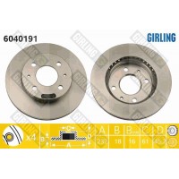 6040191 GIRLING Гальмівний диск