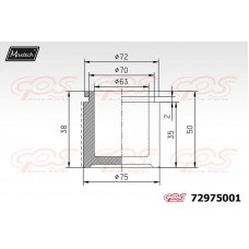 72975001 MAXTECH Поршень корпус скоби гальма