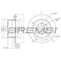 CD6329S BREMSI Гальмівний диск