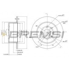 CD6329S BREMSI Гальмівний диск