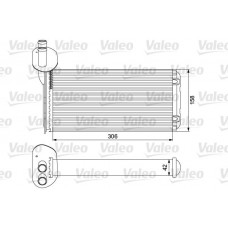 811519 VALEO Теплообмінник обігрів салону