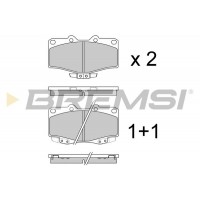 BP2463 BREMSI КомплеК т гальмівних колодок, дискове гальмо