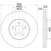 8DD 355 120-621 HELLA PAGID Гальмівний диск