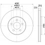 8DD 355 120-621 HELLA PAGID Гальмівний диск