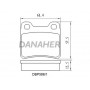 DBP586/1 DANAHER Комплект гальмівних колодок дисковий гальм