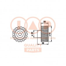 127-15022 IAP QUALITY PARTS Натяжний ролик ремінь ГРМ