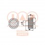 127-15022 IAP QUALITY PARTS Натяжний ролик ремінь ГРМ