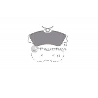 P1-1201 ASHUKI by Palidium Комплект гальмівних колодок дисковий гальм